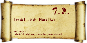 Trebitsch Mónika névjegykártya