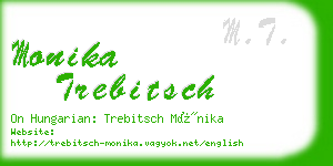 monika trebitsch business card